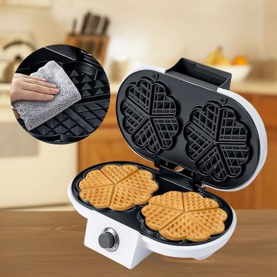 完璧な朝食のためのアプリ制御ワッフルアイアン 電動ダブルワッフルメーカー